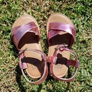 GAP Metallic Pink Sandals, toddler girls size 7